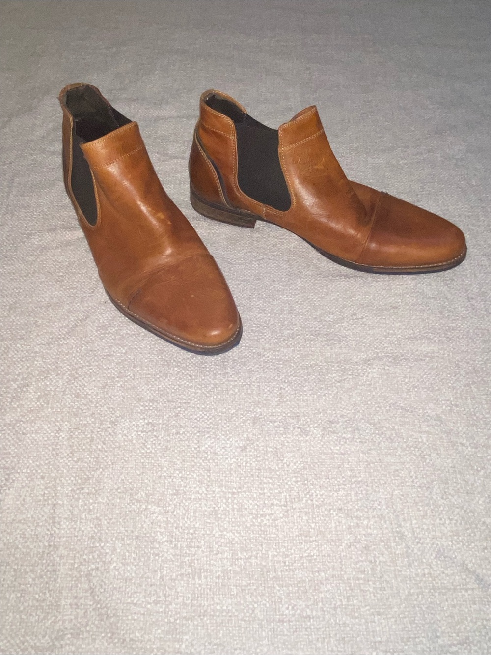 Bullboxer Chelsea Boots Men's 12 Honey Brown Leather Handmade Portugal